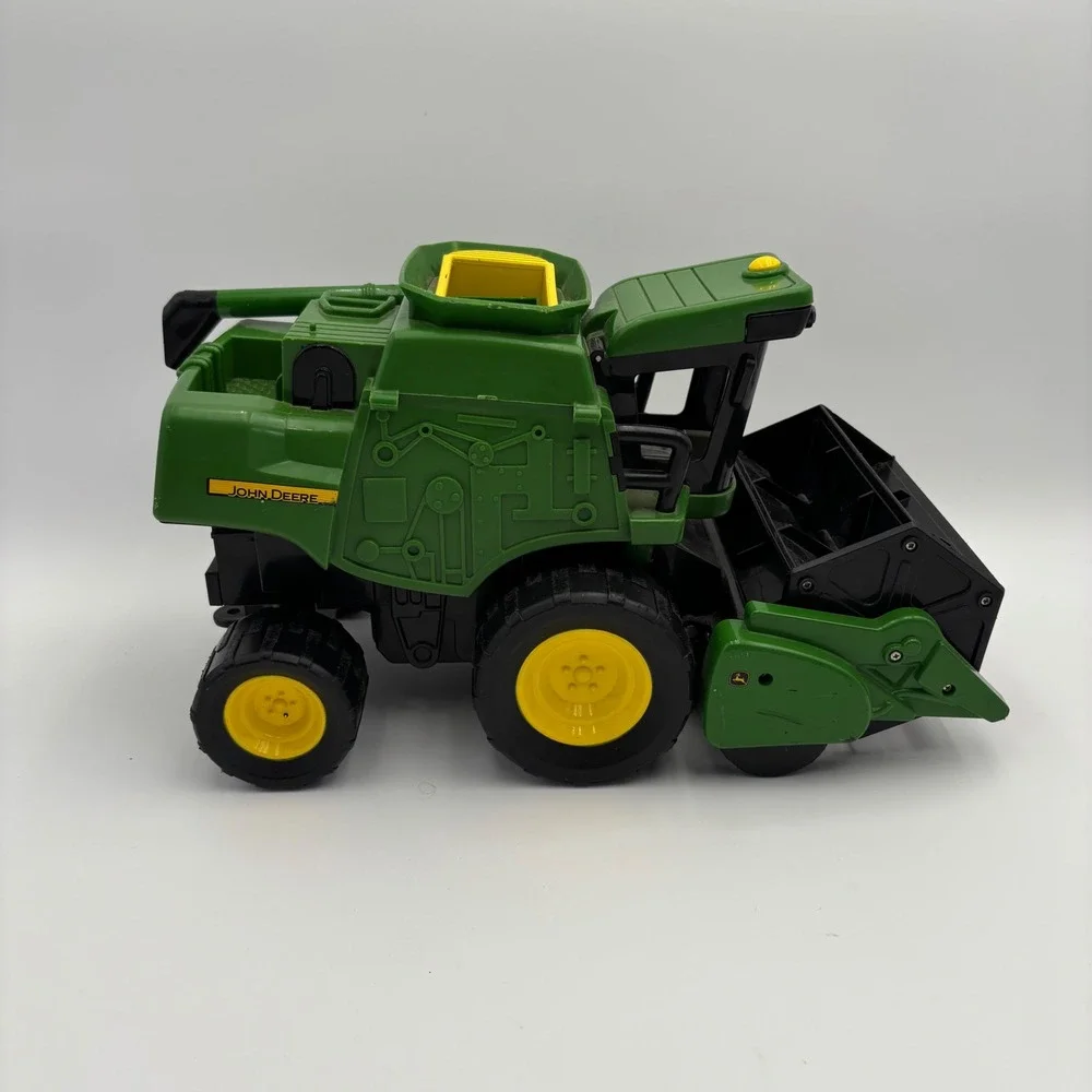 John Deere Combine Harvester Kids One Size Green Good Missing Side Panels